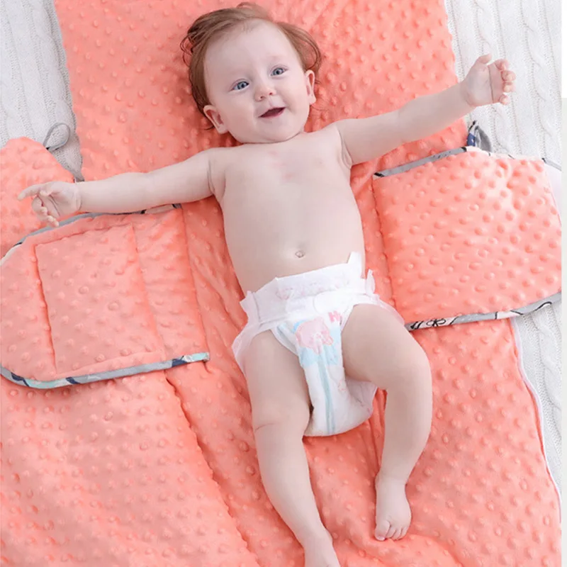 Детская спальная сумка с мультяшными животными хлопковая детская коляска для