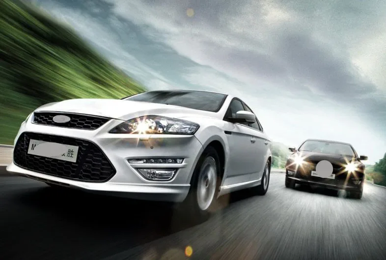 Решетчатый гриль с черной подсветкой для Ford Mondeo Fusion 2011 2012 высококачественный 2