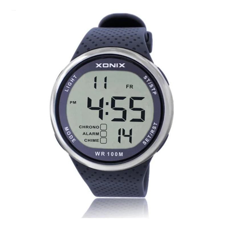 Мужские водонепроницаемые электронные часы SYNOKE 100 м для дайвинга плавания