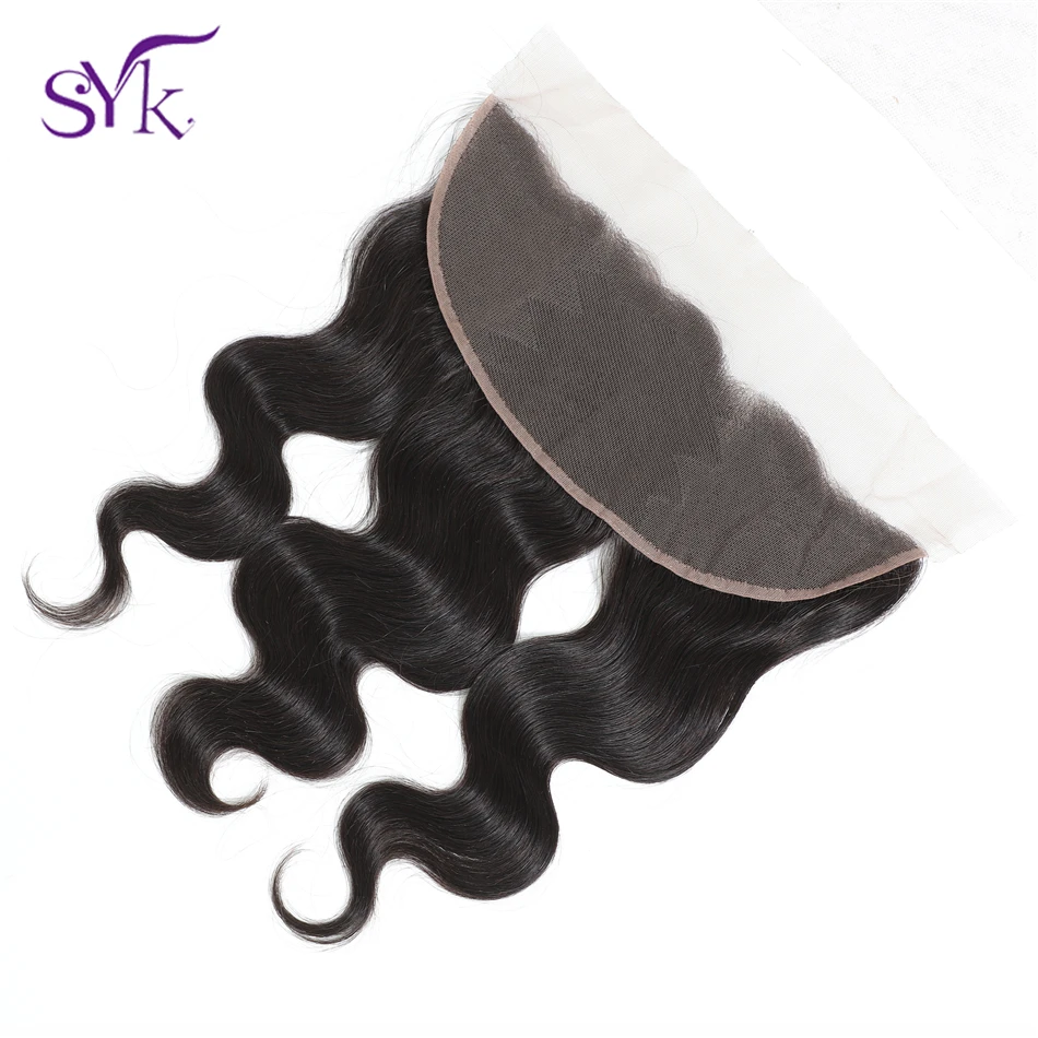 SYK волнистые бразильские человеческие волосы закрывающие 13*4 уха до 8 &quot 20&quot не