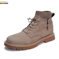 serene leather and ankle boots autumn winter mens shoes fashion motorcycle outdoor work snow casual