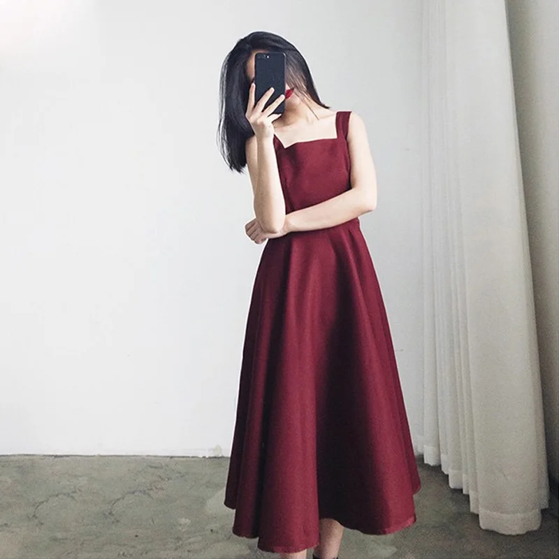 2019 Новое модное женское платье на бретелях летние популярные приталенные платья