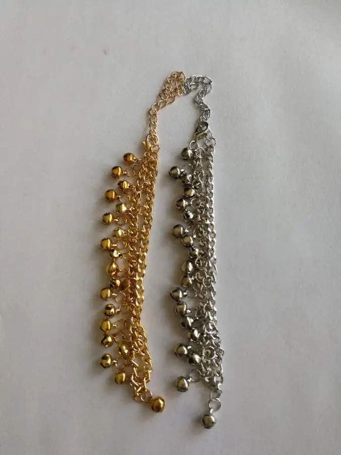 Женский индийский традиционный танец живота Ghungroo латунный ножной браслет с