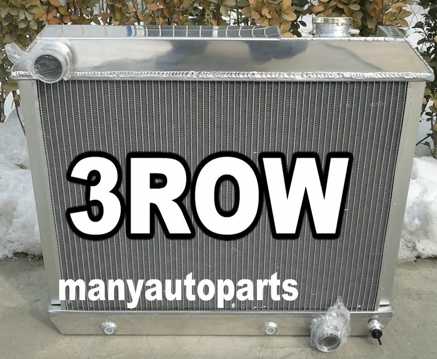 3 рядный алюминиевый радиатор и вентилятор для пикапа Chevy C10/C20/C30 K10/K20 1963 1966| |