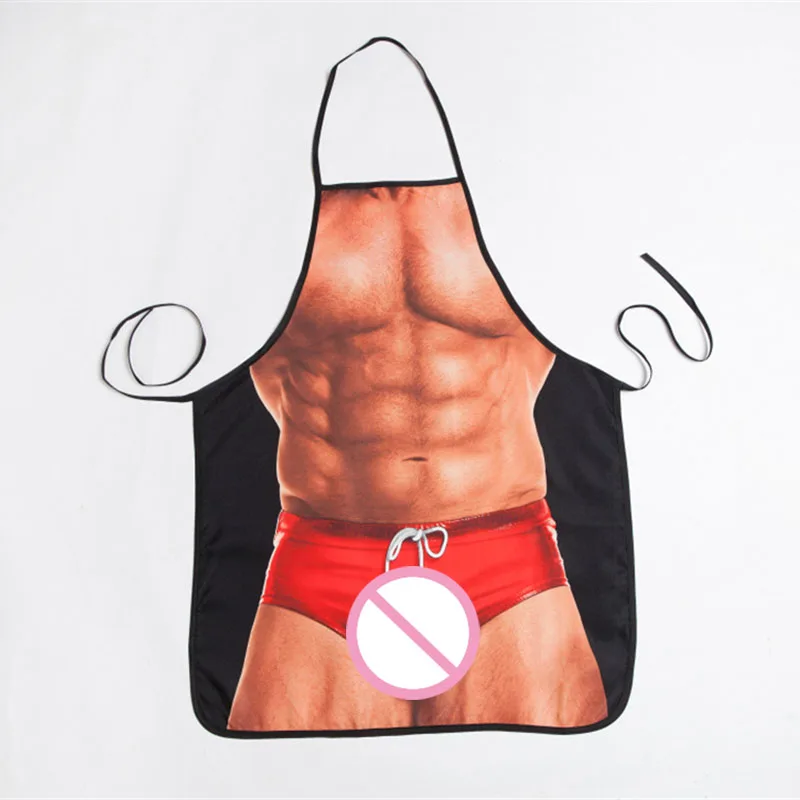 Сексуальные плавки фартук забавные персональные Кухонные фартуки ремесла для