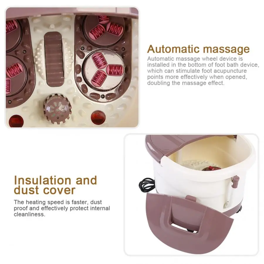 Уход за ногами портативный массажер для спа-ванн ног пузырьковый нагреватель