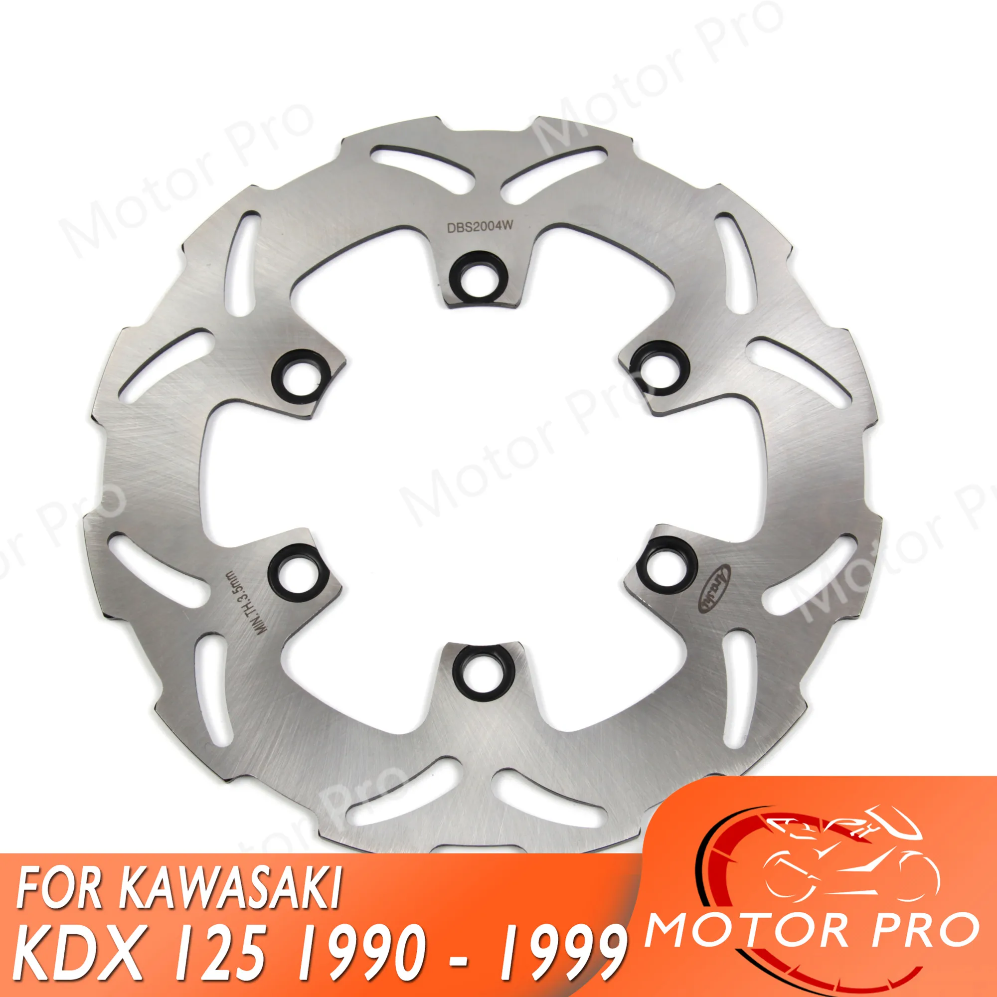 Задний тормозной диск для мотоцикла KAWASAKI KDX 125 1990 1991 1992 1993 1994 1995 1996 1997 1998 1999 KDX250