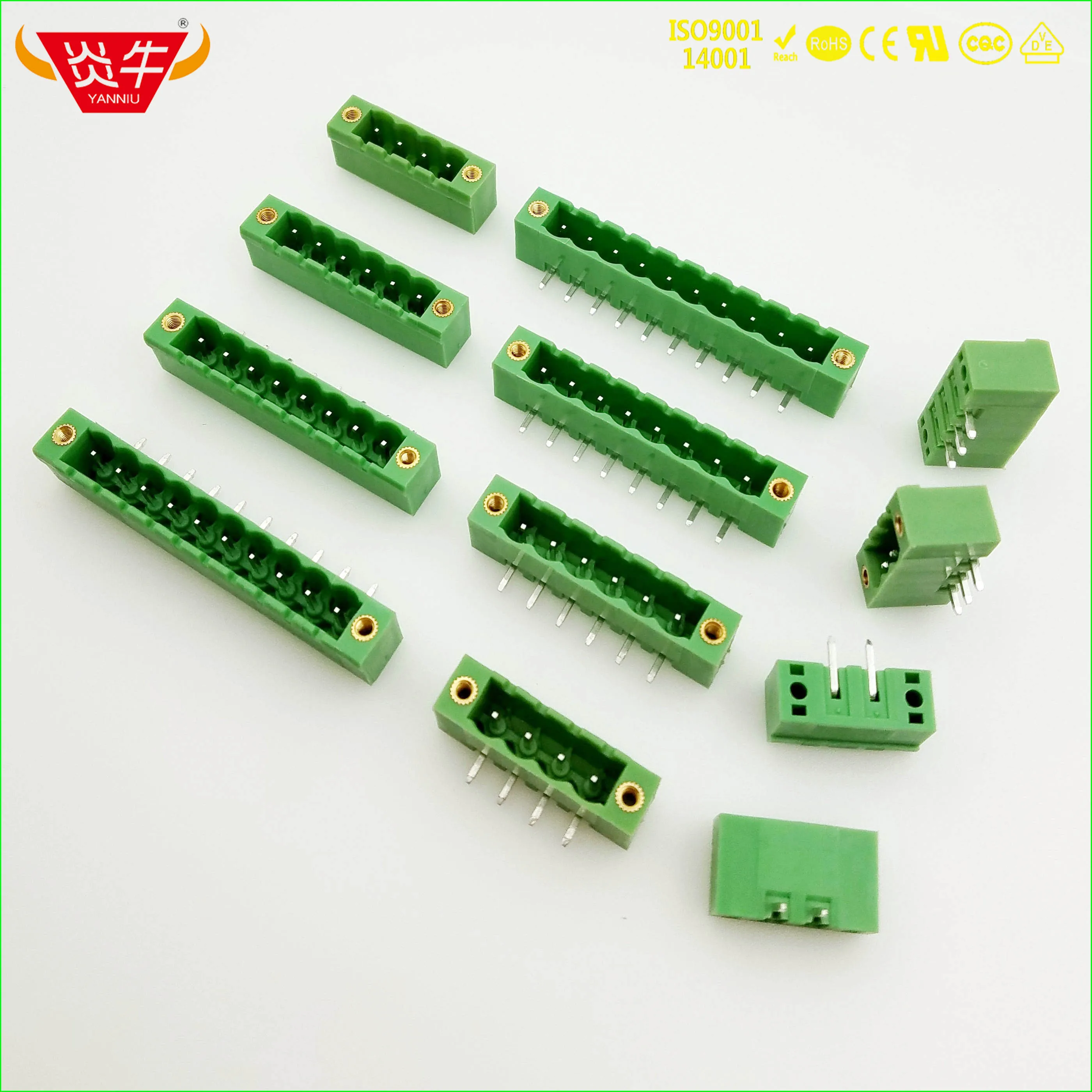 KF2EDGRM 5.08 2P~ 12P PCB CONNECTOR PLUG-IN TEMINAL BLOCK 2EDGRM 5.08mm 2PIN~ 12PIN MSTB 2,5 GF 1776508 PHOENIX CONTACT KEFA