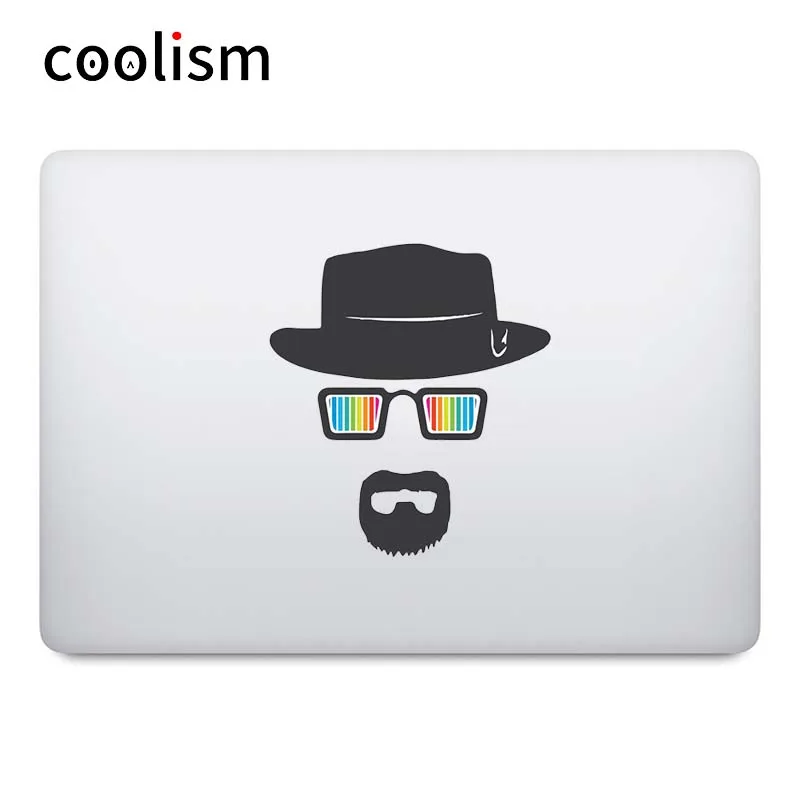 Наклейка Уолтер белая для ноутбука стикер Macbook Pro Air Retina 11 12 13 14 15 дюймов HP Mac |