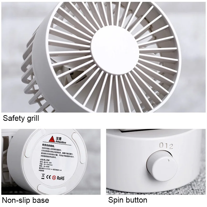 

A Fan Desktop Mute Double Leaf Mini Usb Fan 4 Inch Small Fan Macaron Small Fan Hand Held Fan Portable Fan Outdoor Camping Travel