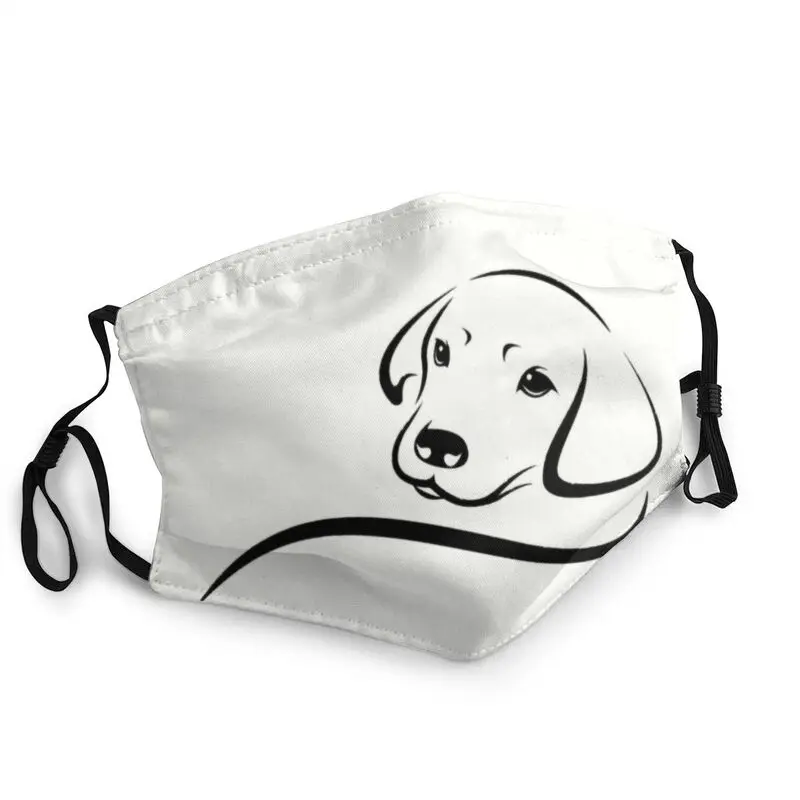 

Cute Puppy Labrador Retriever Non-Disposable Face Mask Dog Pet Anti Dust Haze Protection Cover Respirator Mouth-Muffle