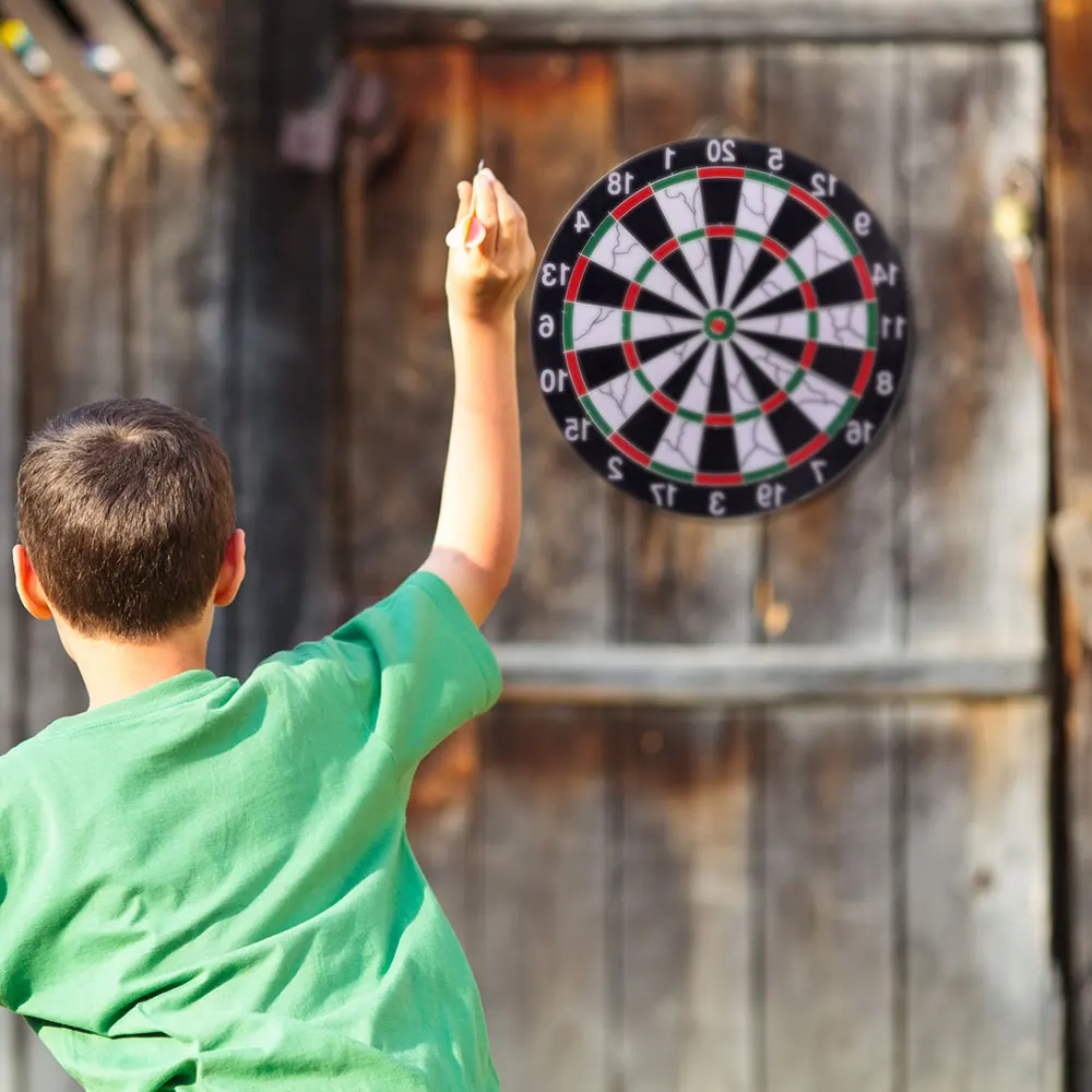 

15 Inches Double Sided Flocking Dartboards Darts Plate Dart Target Dart Board Safety Dart Suit Adults Kids Home Game Board Toy