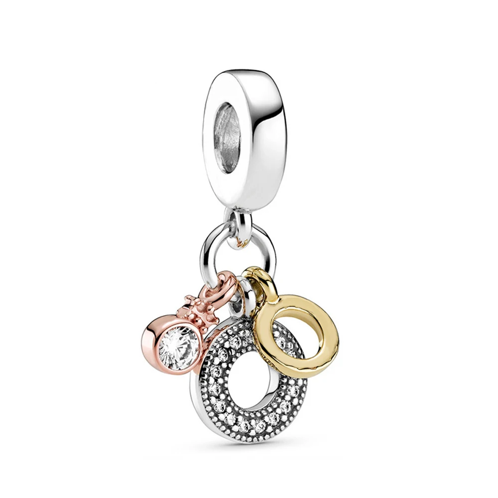 Браслет женский из серебра 925 пробы с тремя монограммами и - Цена: 0