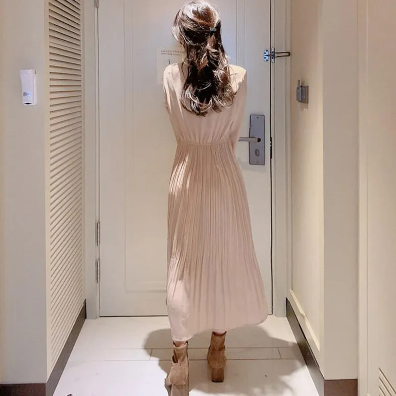 2020 новая весенняя женская одежда элегантное платье с длинным Расклешенным