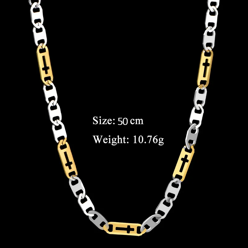 Ожерелье olowu серебряное золотое модное из нержавеющей стали | Украшения и