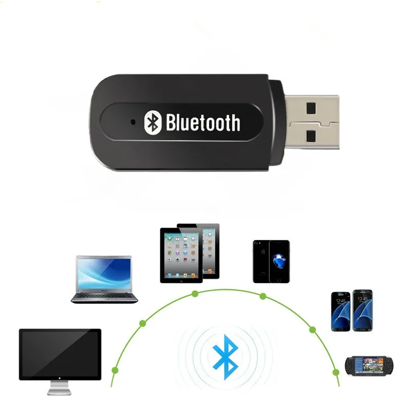 Новейший USB беспроводной Bluetooth адаптер музыкальный стерео приемник AMP Dongle аудио