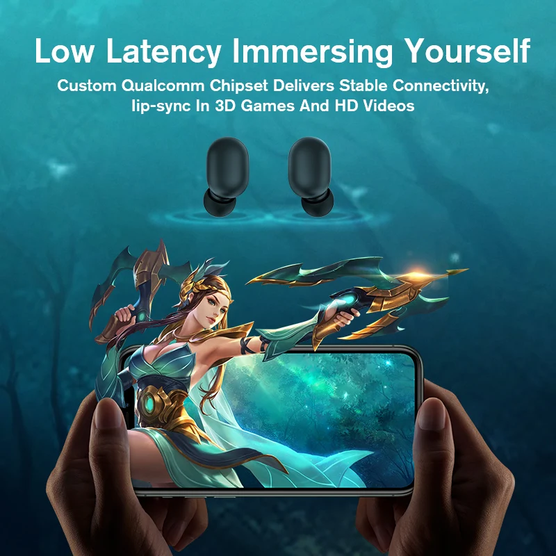 

Haylou GT1 Plus APTX 3D Real Sound Wireless Headphones, Touch Countrl DSP Noise Cancelling Bluetooth Earphones QCC 3020 Chip