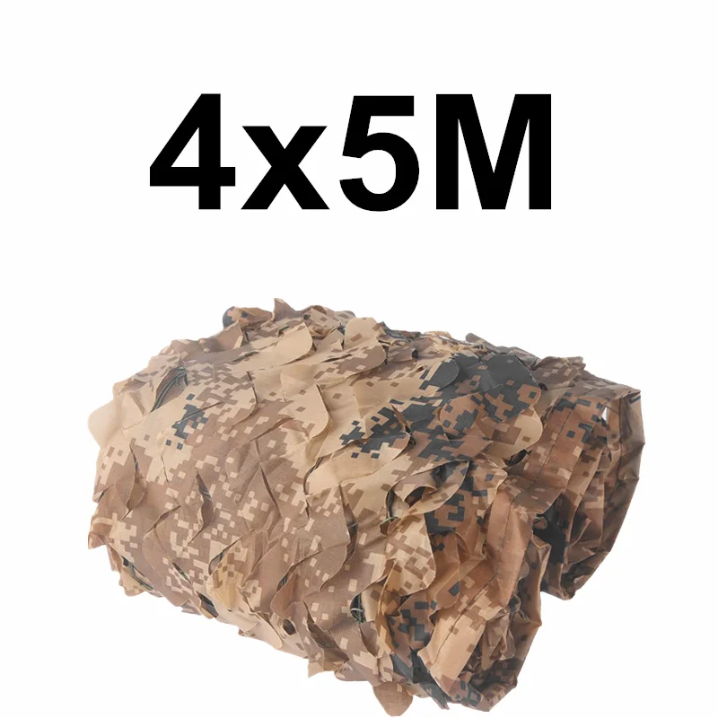 Desert digital WELEAD 4x5 м усиленная камуфляжная сетка Военная белая 4x5 5x4 4*5 м 5*4 м беседка камуфляжная плетеная сеть Маскировочная тени скрытый сад - Цвет: Desert digital