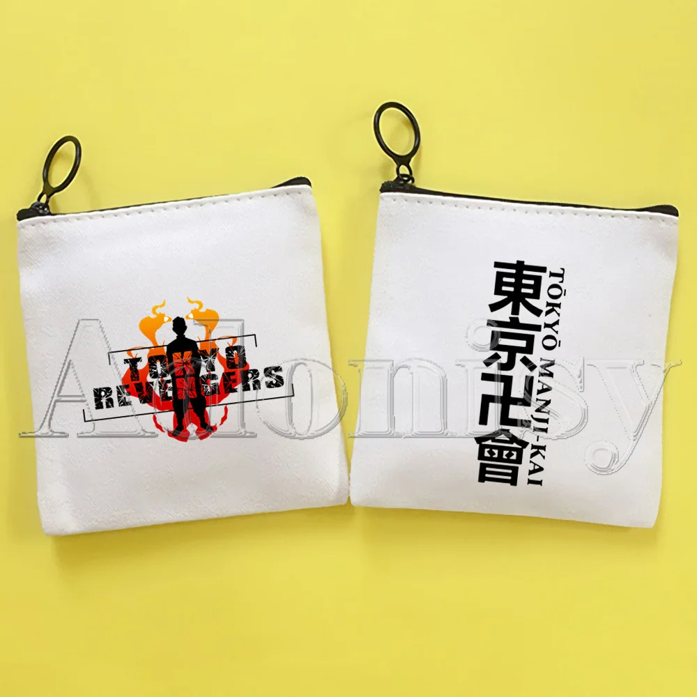 

Tokyo Revengers Hanagaki Takemichi Ken Ryuguji Haori Kimono Cute Mini Coin Purse Canvas Student Wallet Coin Case Female Key Case
