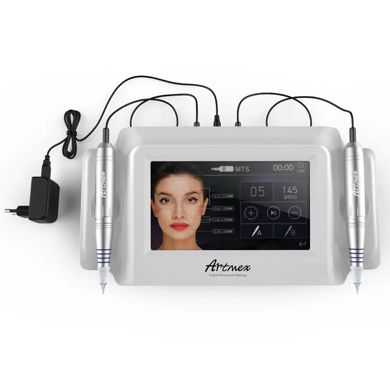 

Artmex V8 цифровой Перманентный макияж тату машина микро иглы Дерма роторная ручка для бровей губ омоложения кожи красота машина