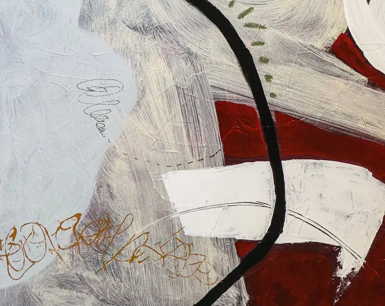 Абстрактная живопись Большой акриловый холст настенное искусство экспресс