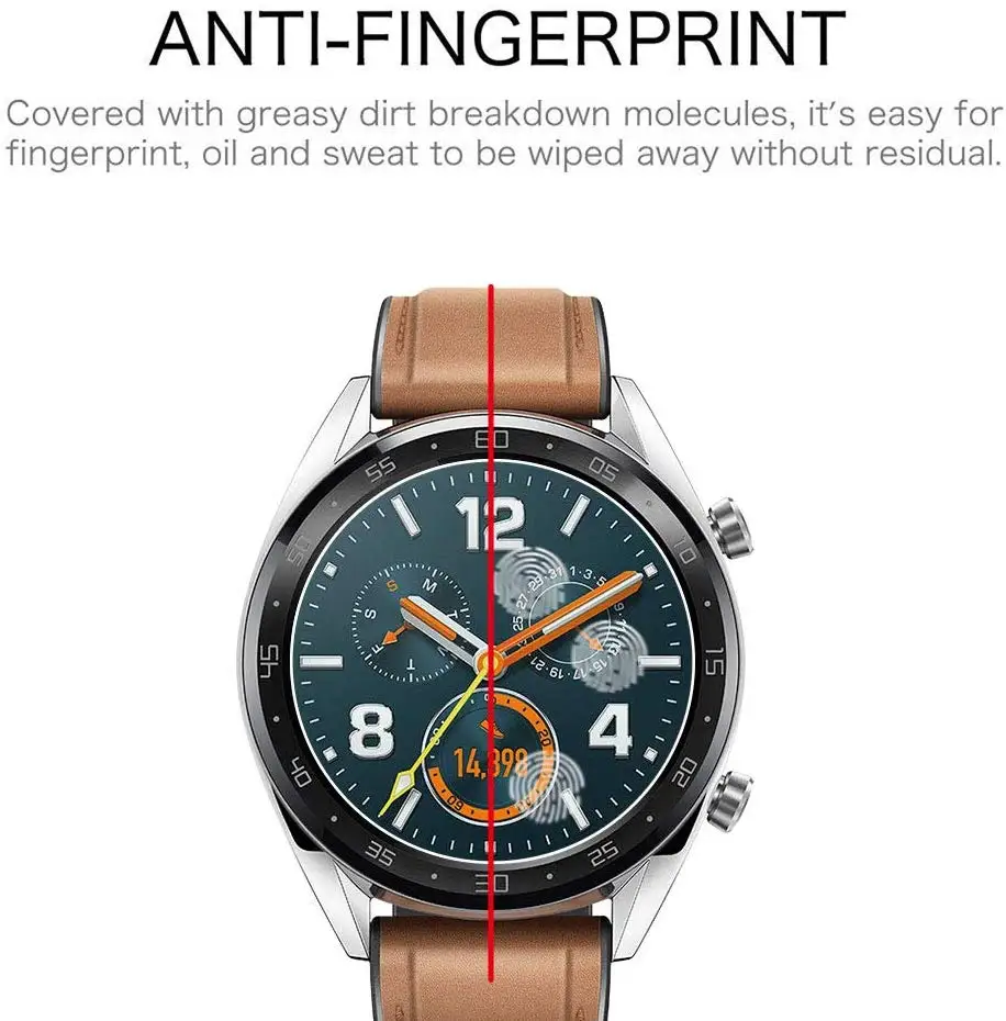 Закаленное стекло 9H для huawei watch GT/Watch 2 pro для Honor watch Magic/dream HD с защитой от царапин и отпечатков пальцев