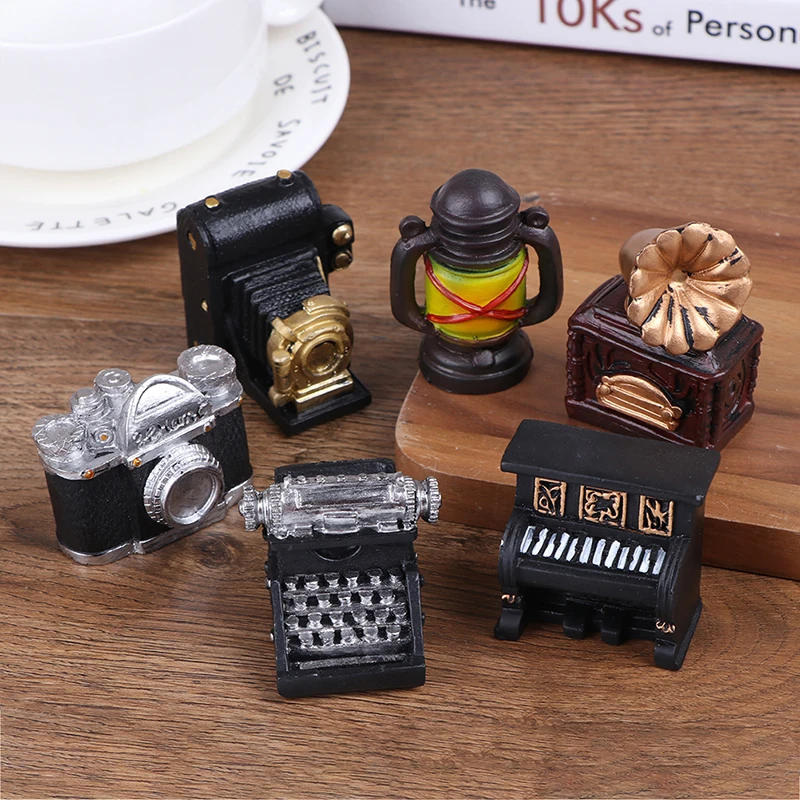 Игрушка сделай сам масляная лампа камера пианино для кукольного домика Декор