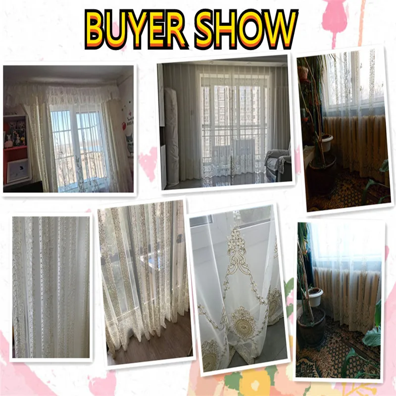 Европа Романтический роскошные шторы для гостиной Нежный белый жемчуг
