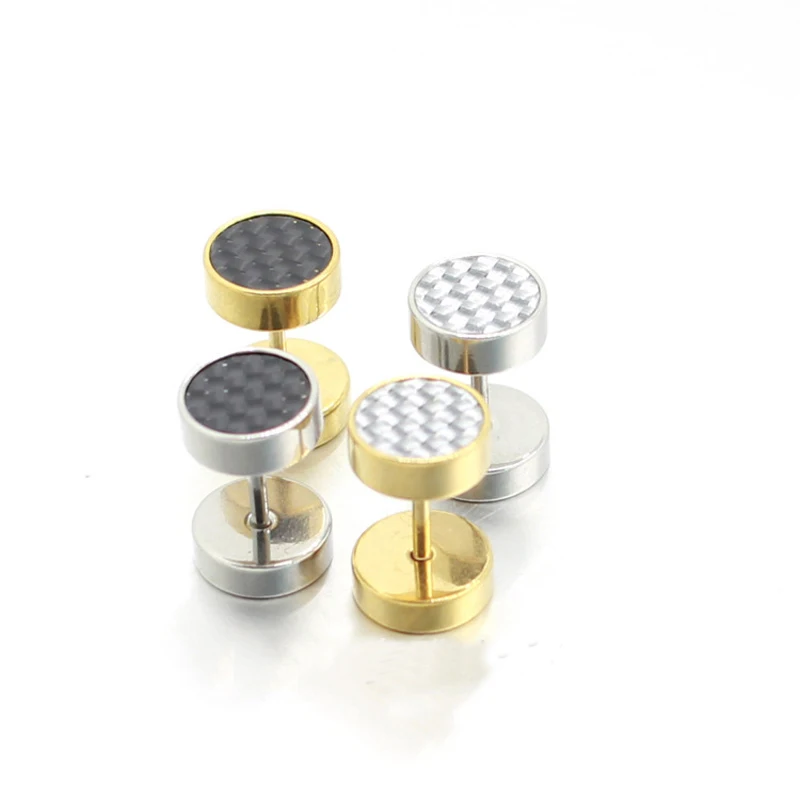 Унисекс штанга из титановой стали для мужчин серьги в стиле панк не вызывает