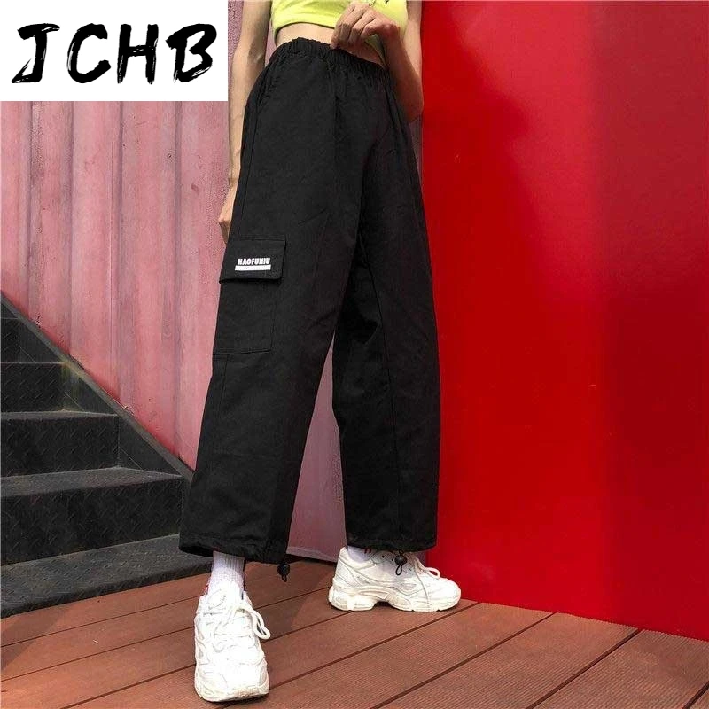 

2021 Pants Women Cargo Street Style All-match Unisex Bf Womens Clothing Harajuku Korean Style Loose 2xl Fashion Casual High q