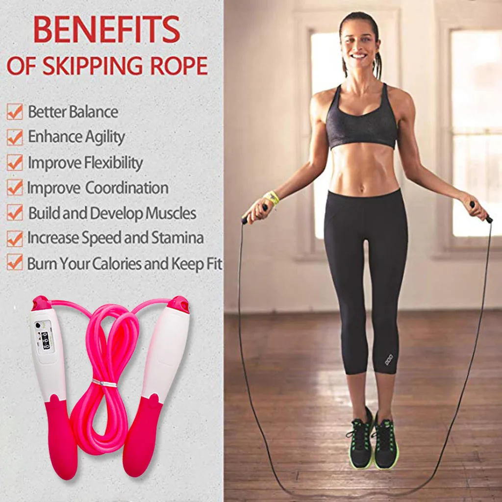 

Crossfit Jump Rope Skip Speed & Weighted Jump Ropes Portable Durable and Easy Adjust Advanced Skipping