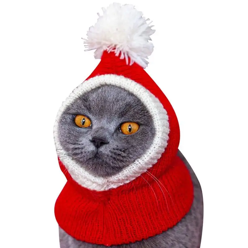 

Новинка 2021, забавная Кепка для домашних животных, собака, кошка, костюм, теплая шапка-кролик, аксессуары для новогодвечерние, Рождества, косп...