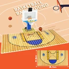 Новинка, пластина конструктора, блоки сделай сам, базовые пластины в горошек, сборные строительные блоки, аксессуары, городские фигурки, блоки, игрушки для детей