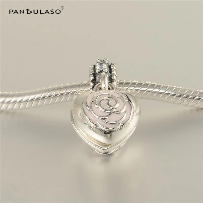 Woman DIY Beads Mother Pink Rose Charms Fits Snake Chain Bracelets Sterling Silver Jewelry For Making | Украшения и аксессуары