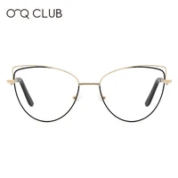o q club metal women optical cat eye glasses frames stylish prescription eyeglasses frame for lady new arrival eyewear gl1108