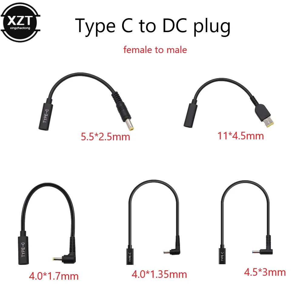 USB 3 1 Type C гнездо к квадрату 5 5*2 4 0 35 7 мм разъем постоянного тока для Asus DELL Hp ПК