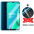Защитное стекло 2 в 1 для Oppo A5, A9, 2020, A31, A53, закаленное стекло, пленка для объектива камеры A 5, 9, 31, 53, a52020, a92020