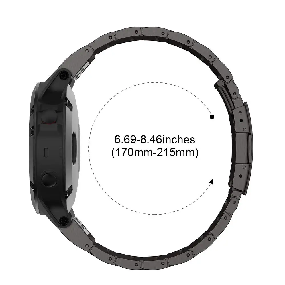 22 мм Wdith ремешок для часов Garmin Fenix 5/5 Plus/Fenix 6/6 Pro/Forerunner 935 ремешок из титанового сплава Qiuk подходит для браслета Garmin
