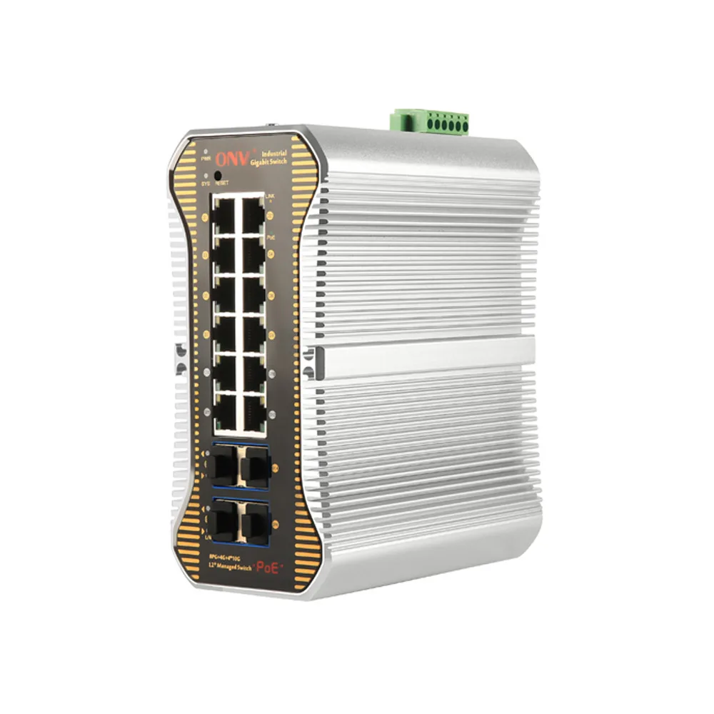 Billig 12 Port 10/ 100/100 0M Industrie POE Schalter