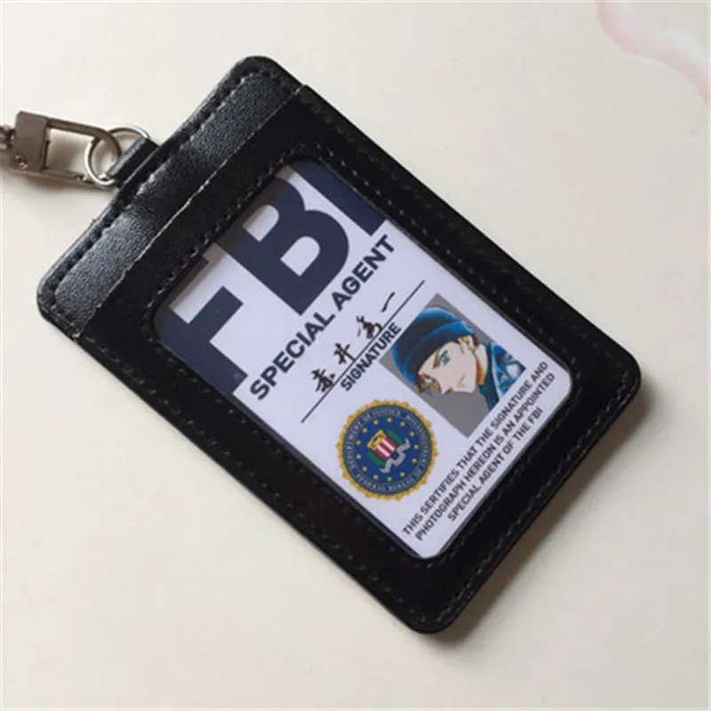 Япония Аниме Детектив Конан персонажей акаи Shuuichi металлический значок ID кошелек