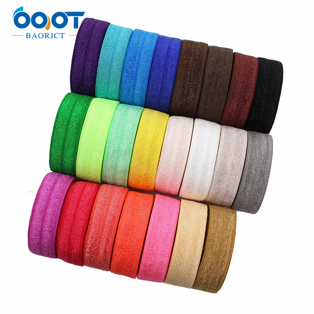 E-20421-578 10yards 5/8'' Ribbon Elastic Foldover Elastics Stretch Hair Ties Headbands for Baby Girls Bow | Дом и сад