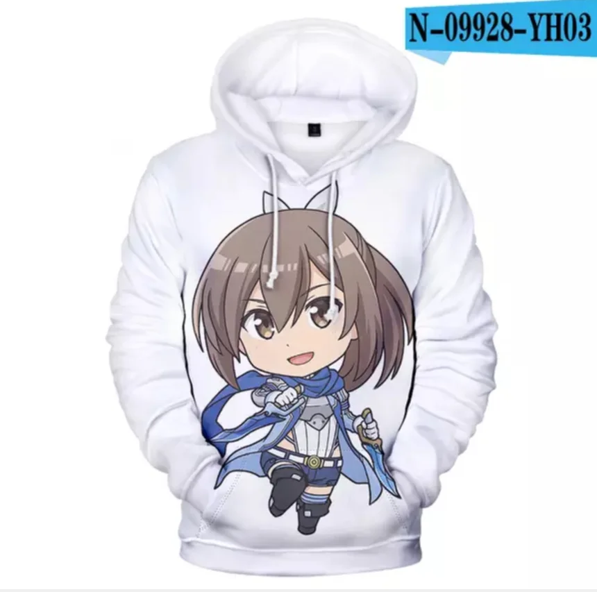 

New 3D Anime New World Online Hoodies Men/women Game Outwear Cute Emilia Hoodie Boys/girls Clothes