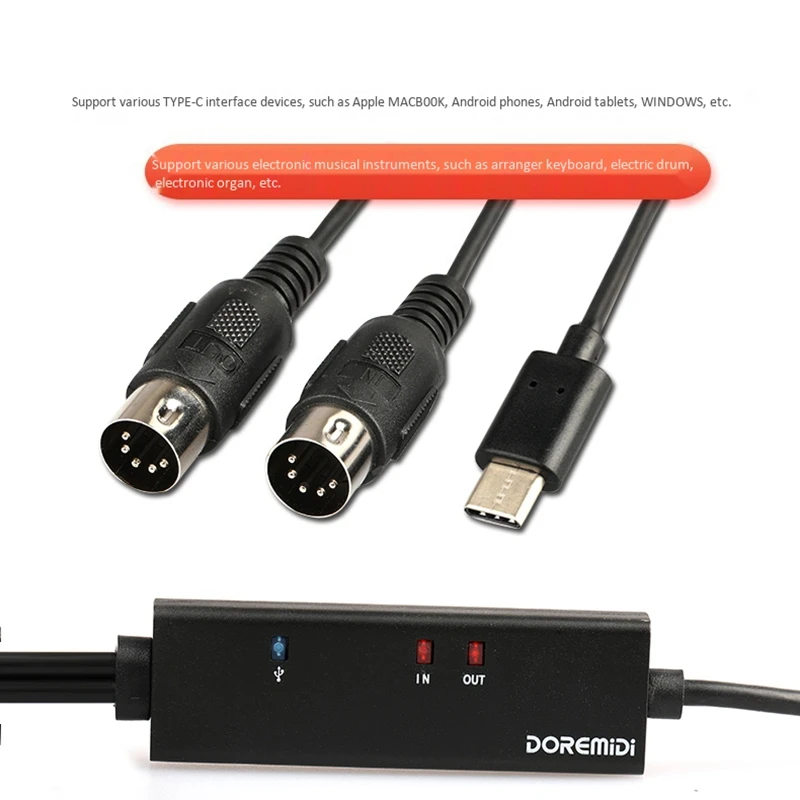 USB-кабель DOREMiDi с индикасветильник для Android | Электроника