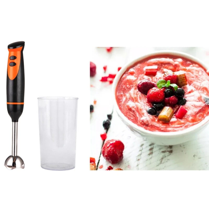 

4-in-1 Multifunctional Hand Blender 220-240V, 300W Immersion Mixer, Chopping Bowl,Shaker Glass,Whisk Blender Cup Set