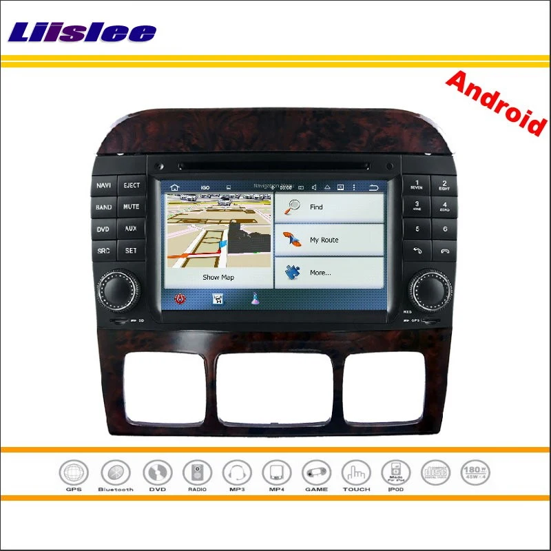 Автомобильная Мультимедийная система Android для Mercedes Benz S W220 1998 2002 2003 2004 2005 стерео