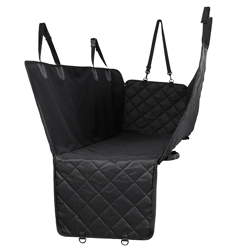 barato Cão Assento De Carro Capa à Prova Dwaterproof água Pet Viagem Transporte Portador Do Cão Carro Protetor De Banco De Trás Esteira Do Carro Rede Zíper E Bolso