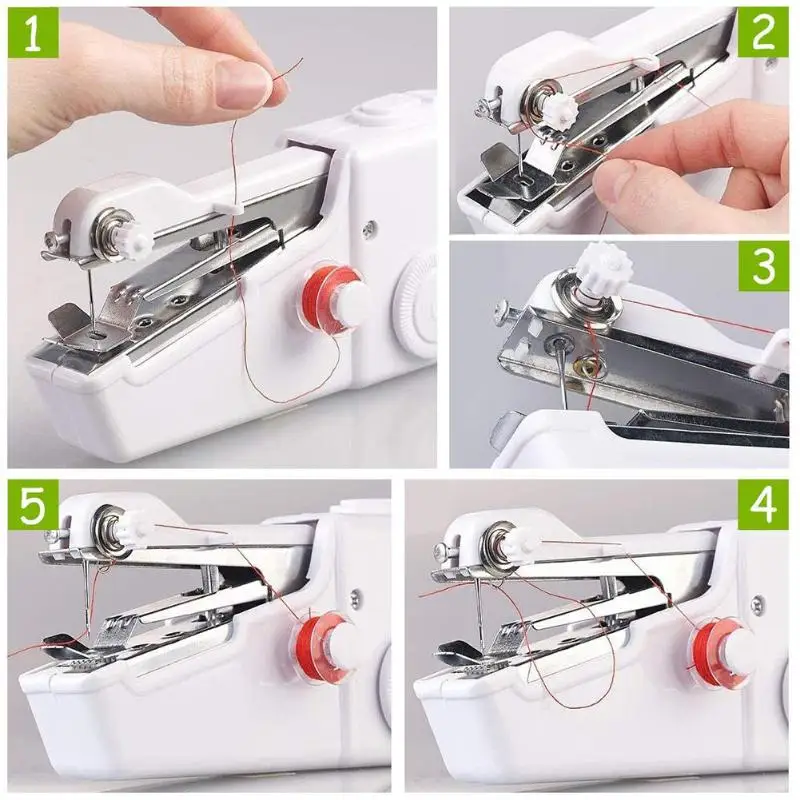 

Handheld Mini Sewing Machine Portable Household Cordless Electric Stitch Tool for Quick Repairs DIY Home Travel Stitching