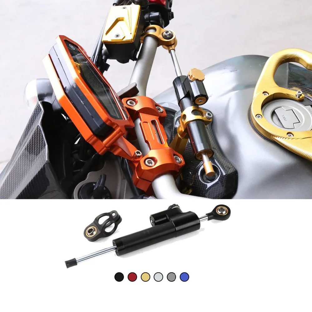 Регулируемый стабилизатор рулевого демпфера на руль мотоцикла для KTM Kawasaki Yamaha