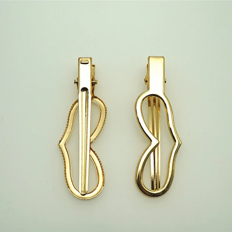 10pcs electroplated golden crown rabbit ear bow tie love peach heart hair clip DIY jewelry accessories headdress | Украшения и