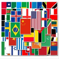 50 100 pcs countries national flag sticker toys for children soccer football fans decal scrapbooking travel case laptop stickers
